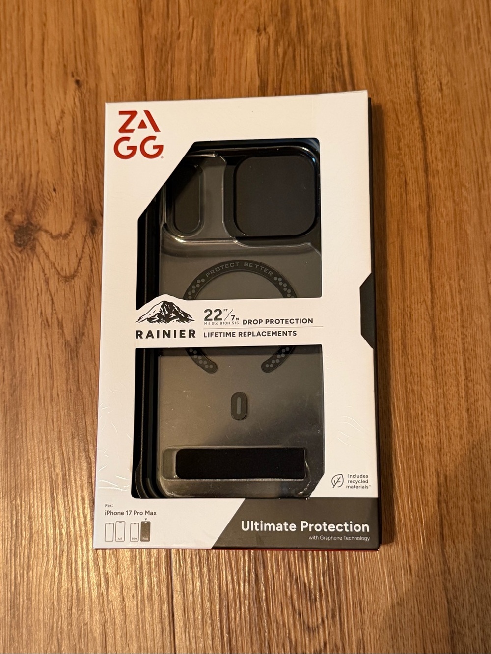 ZAGG Rainier Protective Case for iPhone 17 Pro Max - Black